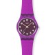 SWATCH MAGENTA WEAVE Ρολόι Μωβ λουράκι Σιλικόνης LV122