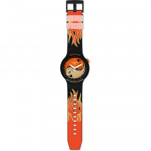 SWATCH OX ROCKS 2021! Ρολόι Unisex Πολύχρωμο Λουράκι Σιλικόνης SO27Z109