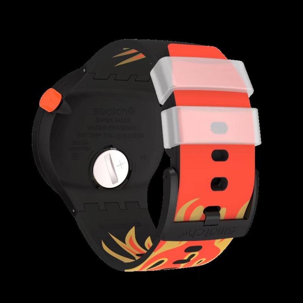 SWATCH OX ROCKS 2021! Ρολόι Unisex Πολύχρωμο Λουράκι Σιλικόνης SO27Z109