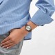SWATCH SHADOW STITCH Unisex Ρολόι Καφέ Δερμάτινο λουράκι SO28B710