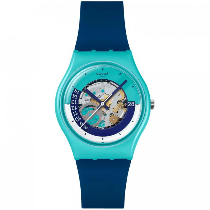SWATCH IF NOT NOW, WHEN? Unisex Ρολόι Μπλε Λουράκι Σιλικόνης SO28L400