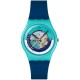 SWATCH IF NOT NOW, WHEN? Unisex Ρολόι Μπλε Λουράκι Σιλικόνης SO28L400