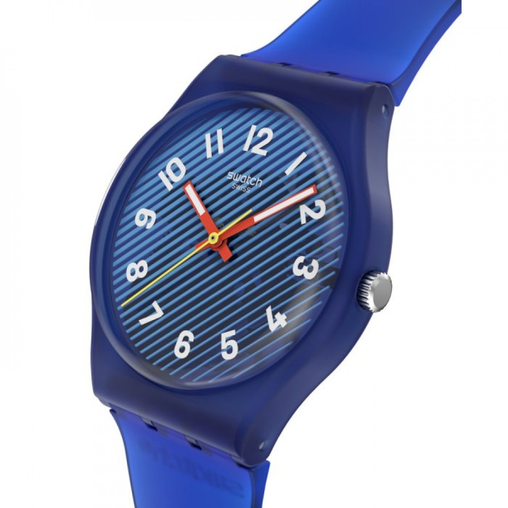 SWATCH WAVELENGTHS OF WATER Unisex Ρολόι Μπλε Λουράκι Σιλικόνης SO28S107