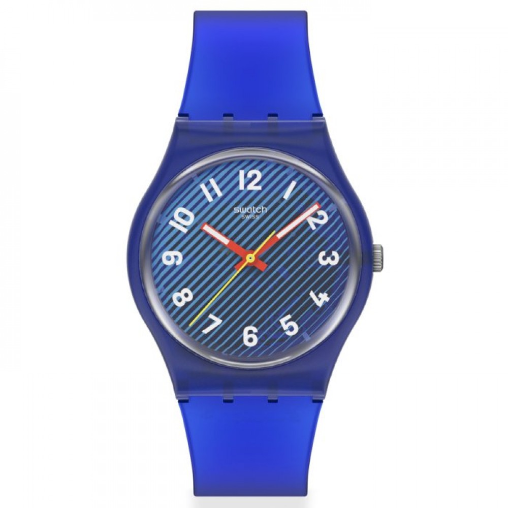 SWATCH WAVELENGTHS OF WATER Unisex Ρολόι Μπλε Λουράκι Σιλικόνης SO28S107