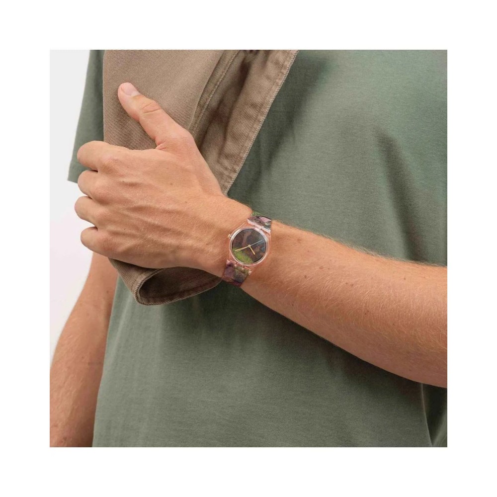 SWATCH x Guggenheim DEGAS'S DANCERS Unisex Ρολόι Πολύχρωμο Λουράκι Σιλικόνης SO28Z131