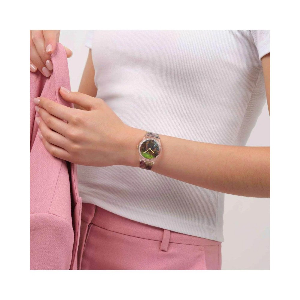 SWATCH x Guggenheim DEGAS'S DANCERS Unisex Ρολόι Πολύχρωμο Λουράκι Σιλικόνης SO28Z131