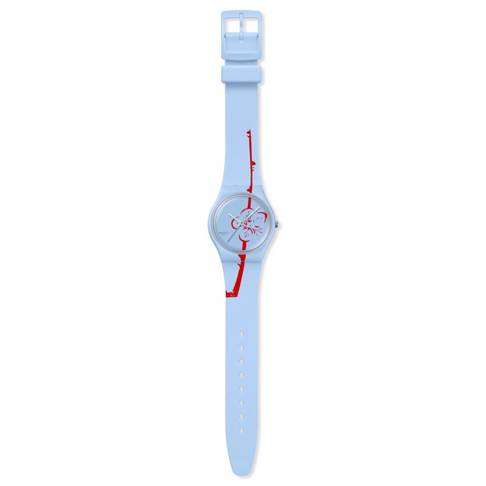 SWATCH x Art Peace Hotel FLOWERING PLUM Unisex Ρολόι Γαλάζιο Λουράκι σιλικόνης SO28Z136 SWATCH x Art Peace Hotel FLOWERING PLUM Unisex Ρολόι Γαλάζιο Λουράκι σιλικόνης SO28Z136
