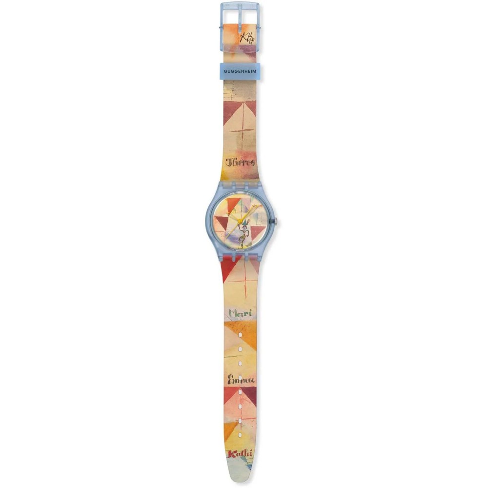 SWATCH x Guggenheim KLEE'S BAVARIAN DON GIOVANNI Unisex Ρολόι Πολύχρωμο Λουράκι Σιλικόνης SO28Z703