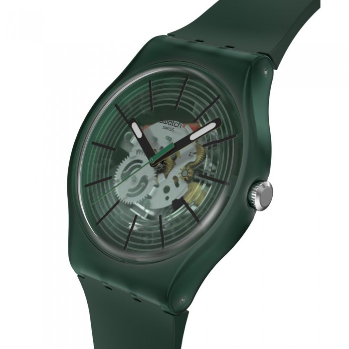 SWATCH REVEALED IN THE FOREST Ρολόι Πράσινο Λουρί Σιλικόνης SO29G111