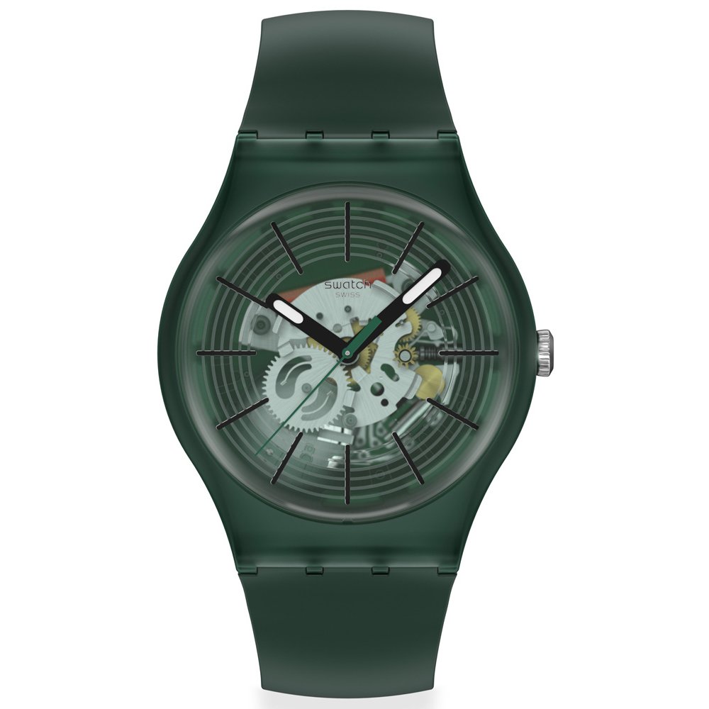 SWATCH REVEALED IN THE FOREST Ρολόι Πράσινο Λουρί Σιλικόνης SO29G111