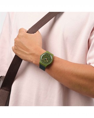 SWATCH TAKE YOUR TIME, ENJOY THE MOMENT Ρολόι Μαύρο Λουρί Σιλικόνης SO29G113