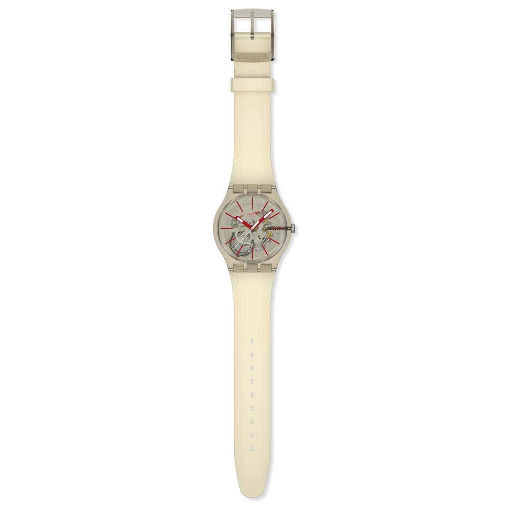 SWATCH REVEALED IN THE DEPTHS Unisex Ρολόι Μπεζ Λουρί Σιλικόνης SO29K119 SWATCH REVEALED IN THE DEPTHS Unisex Ρολόι Μπεζ Λουρί Σιλικόνης SO29K119