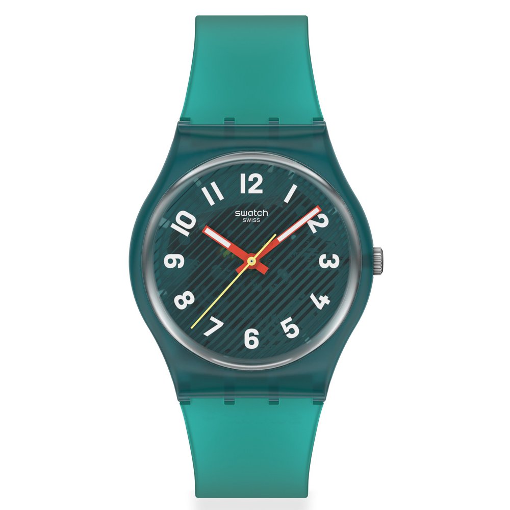 SWATCH WAVELENGTHS OF MOSS Unisex Ρολόι Πράσινο Λουράκι Σιλικόνης SO28L100
