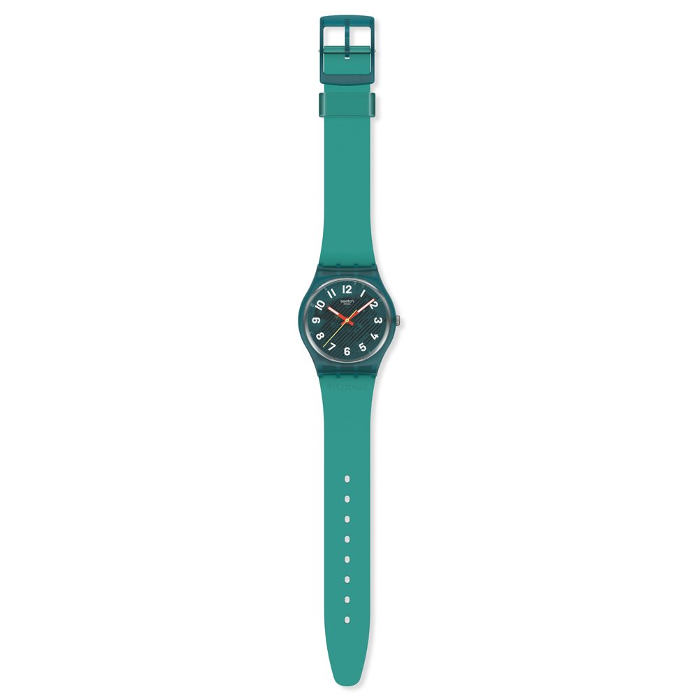 SWATCH WAVELENGTHS OF MOSS Unisex Ρολόι Πράσινο Λουράκι Σιλικόνης SO28L100