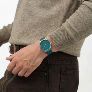 SWATCH PONDERING PATTERNS Ρολόι Πράσινο Λουράκι Σιλικόνης SS07S155