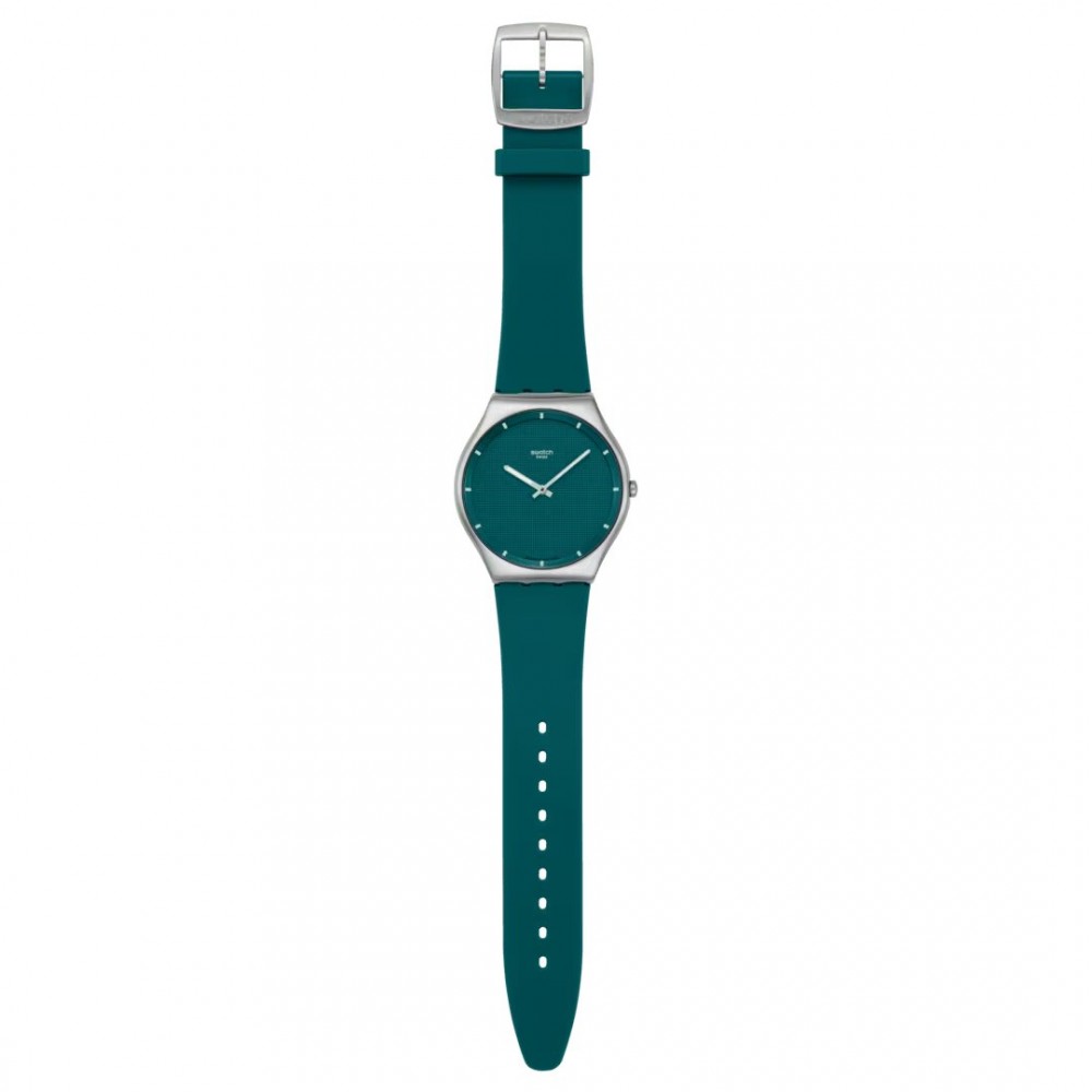 SWATCH PONDERING PATTERNS Ρολόι Πράσινο Λουράκι Σιλικόνης SS07S155