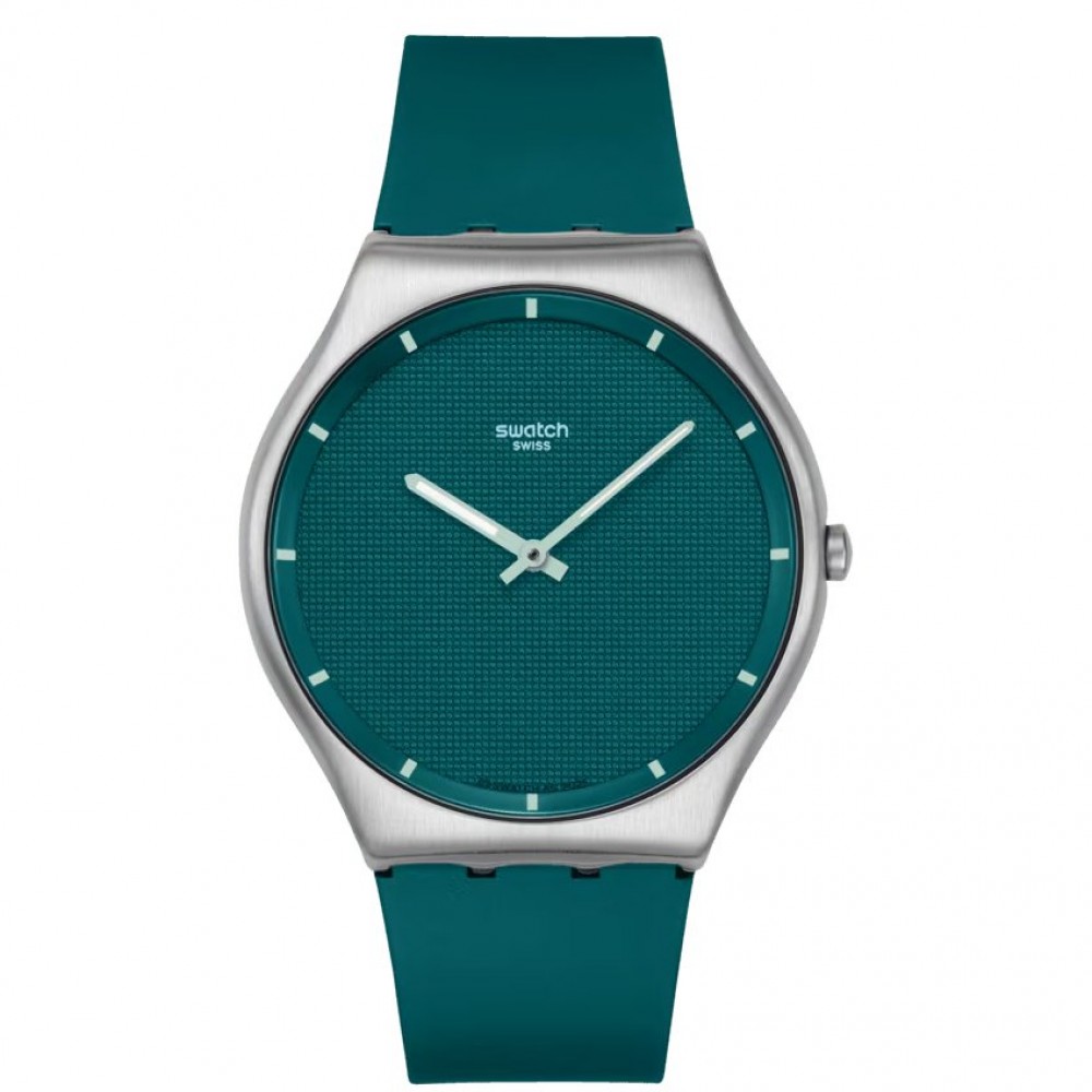 SWATCH PONDERING PATTERNS Ρολόι Πράσινο Λουράκι Σιλικόνης SS07S155