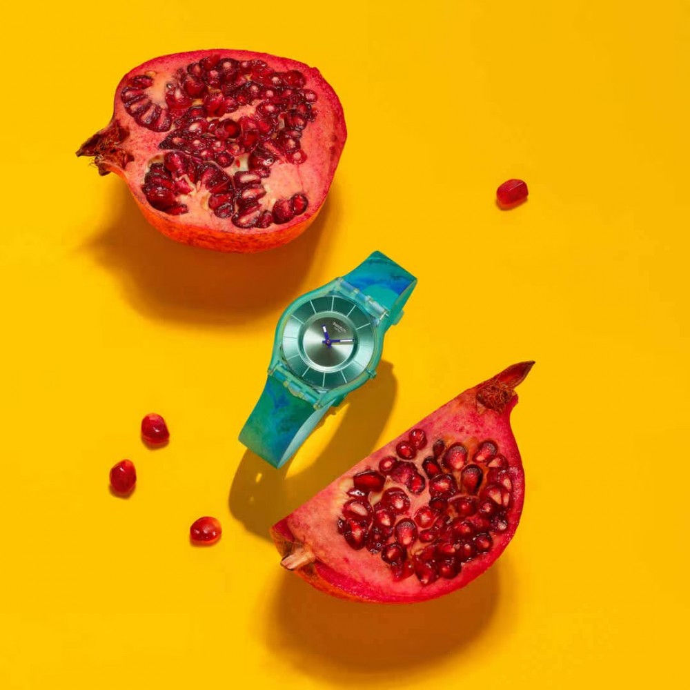 SWATCH PARADISE MIST Ρολόι Πολύχρωμο Λουράκι Σιλικόνης SS08G111