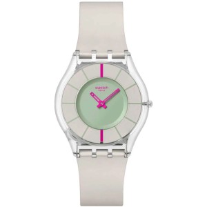 SWATCH OWN YOUR TIME Ρολόι Γκρι Λουράκι Σιλικόνης SS08K124