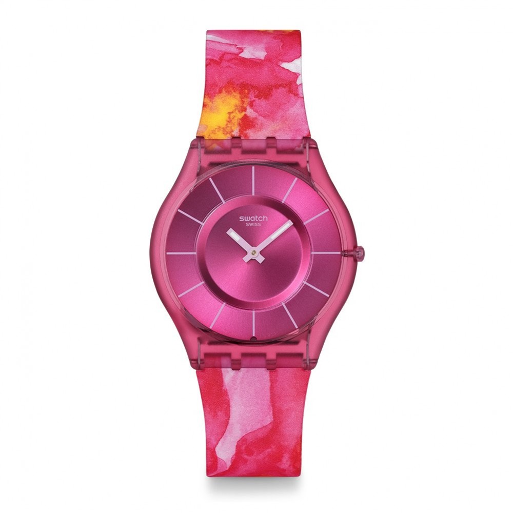SWATCH PARADISE PETALS Ρολόι Πολύχρωμο Λουράκι Σιλικόνης SS08P113