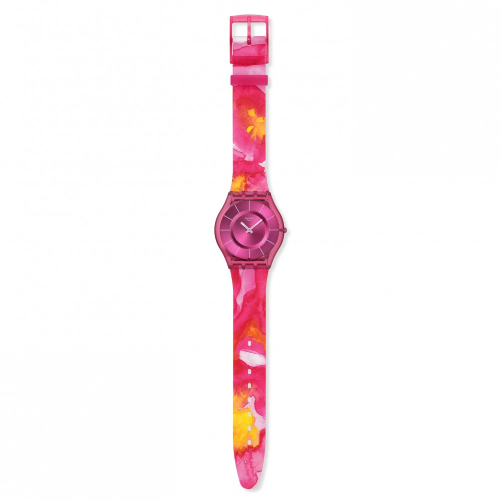 SWATCH PARADISE PETALS Ρολόι Πολύχρωμο Λουράκι Σιλικόνης SS08P113