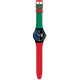 SWATCH SIR SWATCH19 Unisex Ρολόι Πολύχρωμο Λουρί Σιλικόνης SUOB169