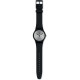 SWATCH BACKTOBLACK Unisex Ρολόι Μαύρο Λουρί Σιλικόνης SUOB173