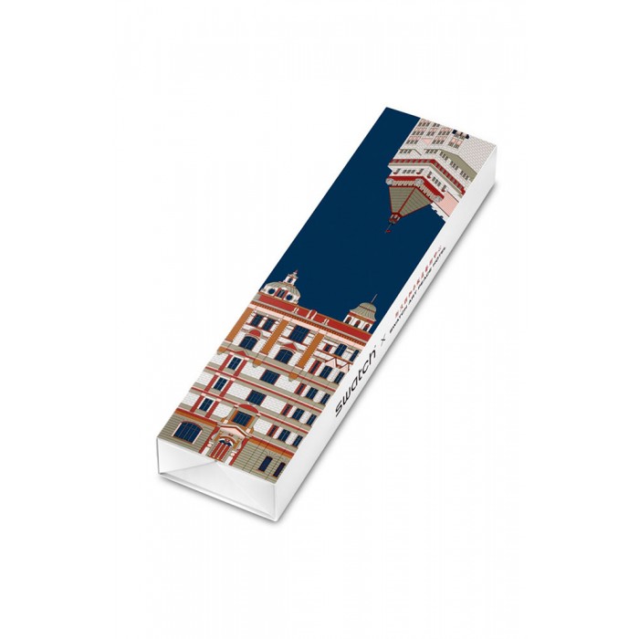 SWATCH x Art Peace Hotel BUND-ASTIC Ρολόι Πολύχρωμο Λουρί Σιλικόνης SUOZ371 SWATCH x Art Peace Hotel BUND-ASTIC Ρολόι Πολύχρωμο Λουρί Σιλικόνης SUOZ371
