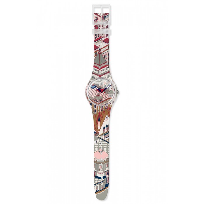 SWATCH x Art Peace Hotel BUND-ASTIC Ρολόι Πολύχρωμο Λουρί Σιλικόνης SUOZ371 SWATCH x Art Peace Hotel BUND-ASTIC Ρολόι Πολύχρωμο Λουρί Σιλικόνης SUOZ371