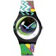 SWATCH x Art Peace Hotel STREET EYE Ρολόι Πολύχρωμο Λουρί Σιλικόνης SUOZ372