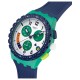 SWATCH TIME FLIES Unisex Ρολόι Μπλε Λουράκι Σιλικόνης SUSG412