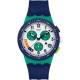 SWATCH TIME FLIES Unisex Ρολόι Μπλε Λουράκι Σιλικόνης SUSG412