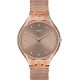 SWATCH SKINDESERT Unisex Ρολόι Ροζ επιχρυσωμένο ανοξείδωτο ατσάλι μπρασελέ SVOK107M