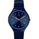 SWATCH SKINAZULI Unisex Ρολόι Μπλε Λουρί Σιλικόνης SVON104