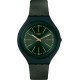 SWATCH SKINCAPPERO Unisex Ρολόι Πράσινο Λουρί Σιλικόνης SVUG100