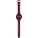 SWATCH SKINATLANTID Unisex Ρολόι Μπορντό Λουρί Σιλικόνης SVUR102