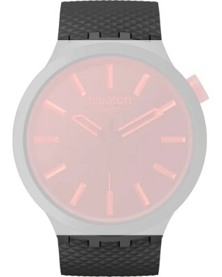 SWATCH MIDNIGHT MODE Λουράκι Μπλε Σιλικόνης 19mm ASB05B111