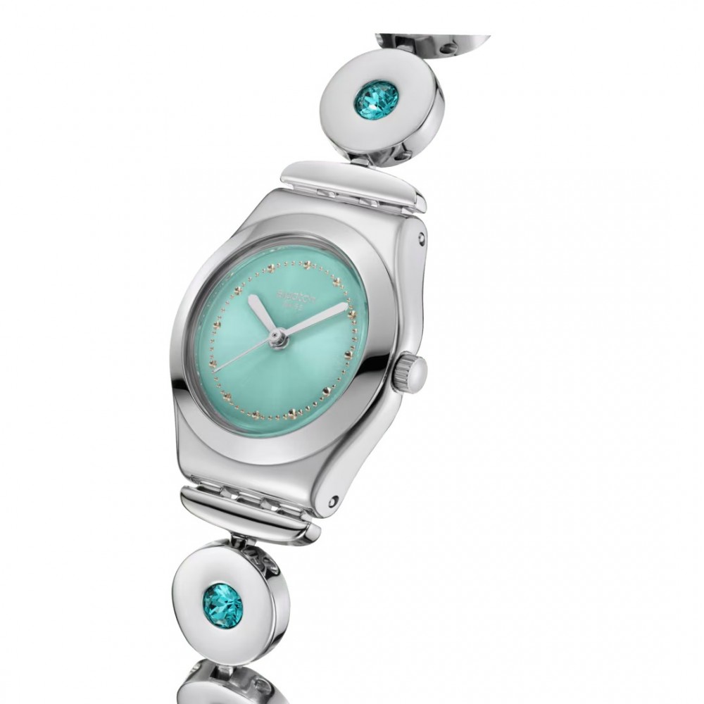 SWATCH MINTY INSPIRANCE Ρολόι Γυναικείο Ασημί Ανοξείδωτο Ατσάλι YSS355G SWATCH MINTY INSPIRANCE Ρολόι Γυναικείο Ασημί Ανοξείδωτο Ατσάλι YSS355G