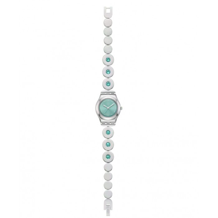 SWATCH MINTY INSPIRANCE Ρολόι Γυναικείο Ασημί Ανοξείδωτο Ατσάλι YSS355G