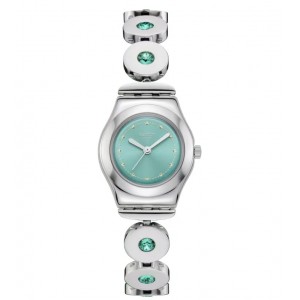 SWATCH MINTY INSPIRANCE Ρολόι Γυναικείο Ασημί Ανοξείδωτο Ατσάλι YSS355G