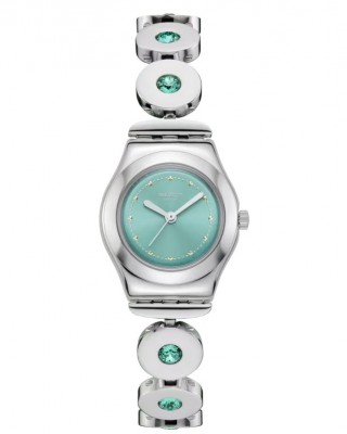 SWATCH MINTY INSPIRANCE Ρολόι Γυναικείο Ασημί Ανοξείδωτο Ατσάλι YSS355G