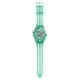 SWATCH SCUBAQUA MEDUSAE Ρολόι Πράσινο/Λευκό Λουράκι Σιλικόνης SSCU09L100