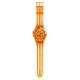 SWATCH SCUBAQUA PACIFIC SEA NETTLE Ρολόι Πορτοκαλί/Λευκό Λουράκι Σιλικόνης SSCU09O100