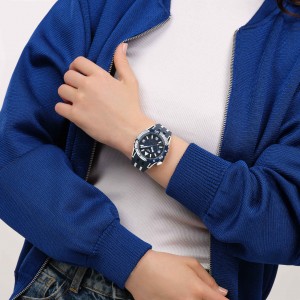 SWATCH SCUBAQUA SEA WASP Ρολόι Μπλε/Λευκό Λουράκι Σιλικόνης SSCU09N100