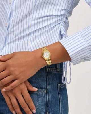 SWATCH AUREATE GLOW Ρολόι Γυναικείο Επιχρυσωμένο Ανοξείδωτο Ατσάλι YSG179G