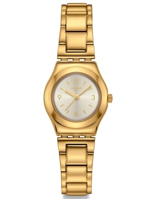 SWATCH AUREATE GLOW Ρολόι Γυναικείο Επιχρυσωμένο Ανοξείδωτο Ατσάλι YSG179G