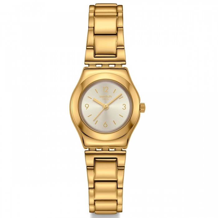 SWATCH AUREATE GLOW Ρολόι Γυναικείο Επιχρυσωμένο Ανοξείδωτο Ατσάλι YSG179G