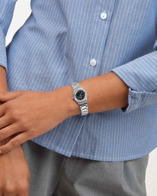 SWATCH GRADINO NERO Ρολόι Γυναικείο Ασημί Ανοξείδωτο Ατσάλι YSS350G