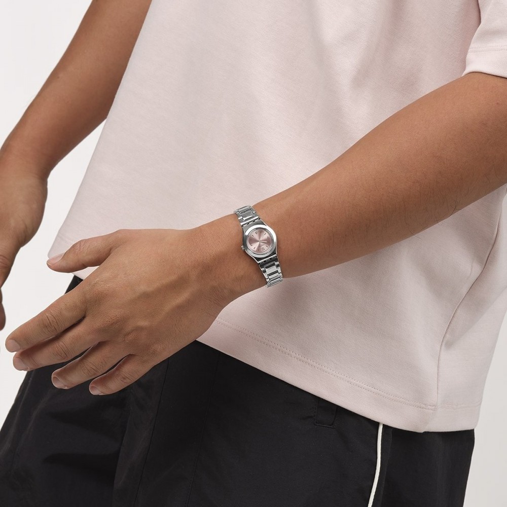 SWATCH ROSY GLOW Ρολόι Γυναικείο Ασημί Ανοξείδωτο Ατσάλι YSS352G SWATCH ROSY GLOW Ρολόι Γυναικείο Ασημί Ανοξείδωτο Ατσάλι YSS352G