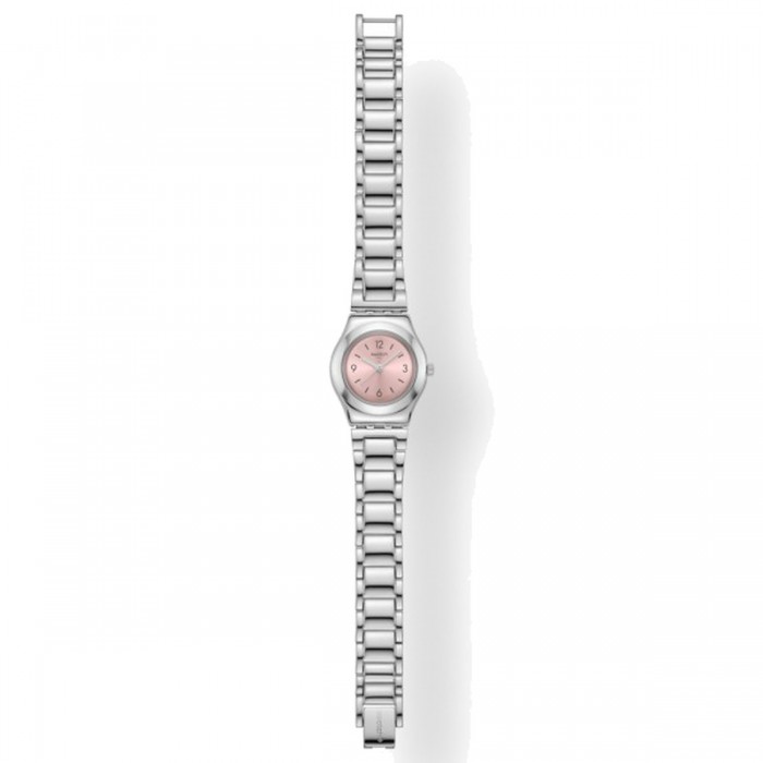 SWATCH ROSY GLOW Ρολόι Γυναικείο Ασημί Ανοξείδωτο Ατσάλι YSS352G